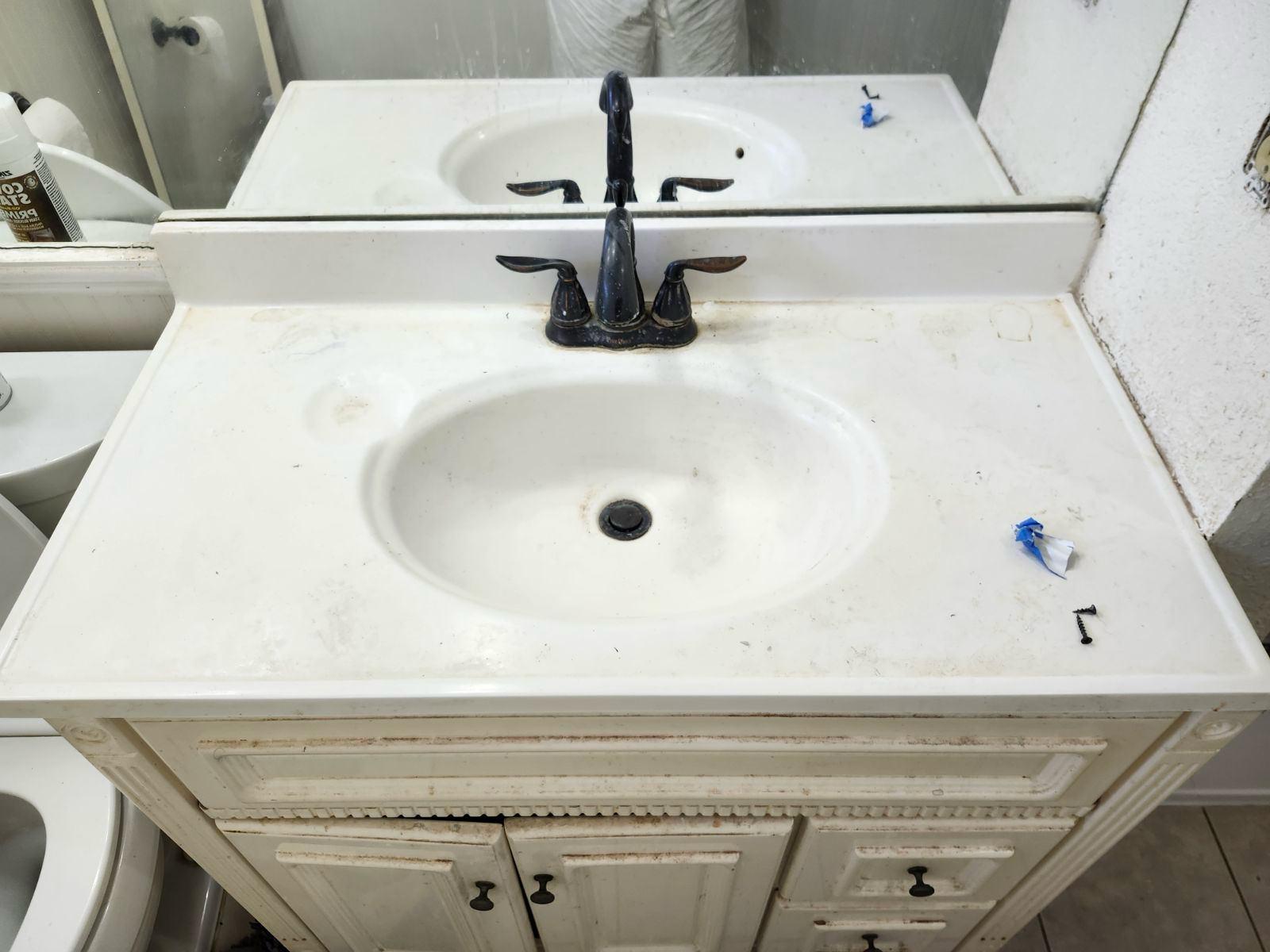 before image of sink